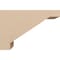 Ekena Millwork 5"W x 15"D x 10"H Classic Burlington Rough Cedar Woodgrain TimberThane Corbel, Primed Tan CORUR05X15X10BURRCPR - alternate 4